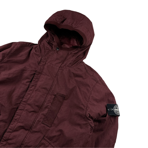 Stone Island Wine Reflective Weave Ripstop TC Jacket - Medium