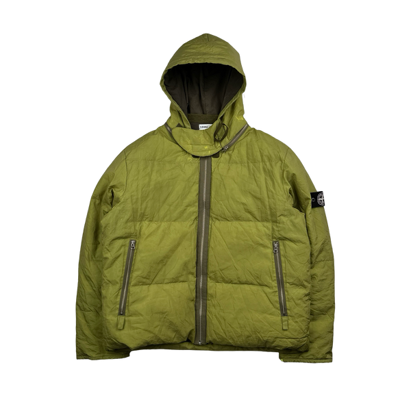Stone Island AW2000 Hooded Green Pure Metal Shell - XL