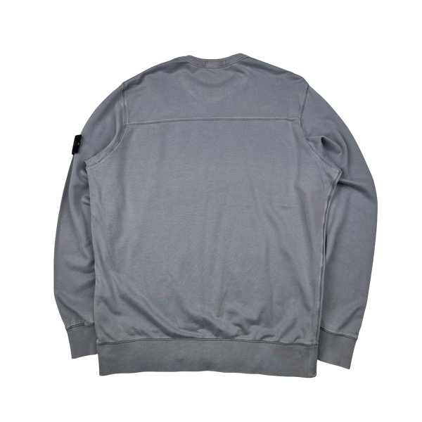 Stone Island 2018 Grey Cotton Lightweight Knit Jumper - 3XL
