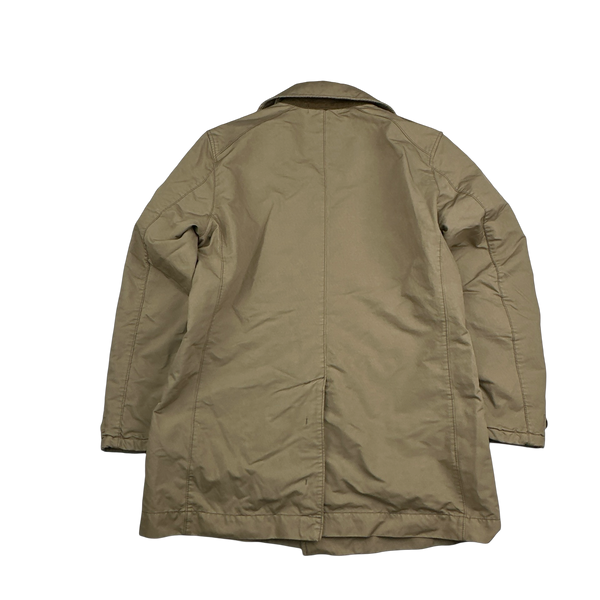 Stone Island 2017 David-TC Tan Quilted Trench Coat - XL