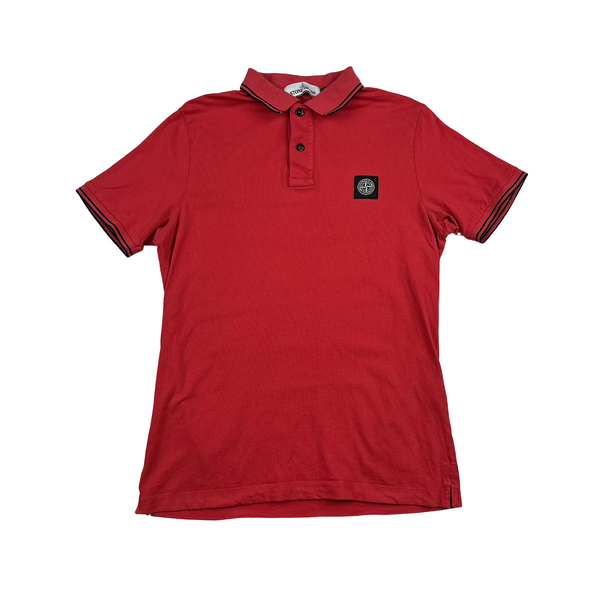 Stone Island 2018 Red Polo Shirt - Large