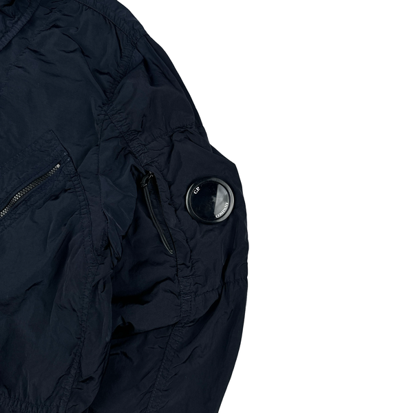 CP Company Navy Lens Viewer Chrome Zipped Overshirt - Small