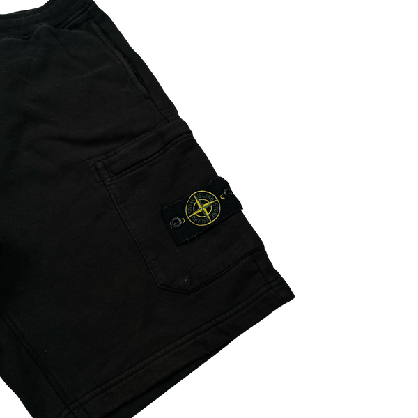 Stone Island 2021 Black Cotton Shorts - Medium