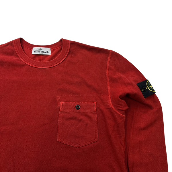 Stone Island 2013 Red Longsleeve Shirt - Large