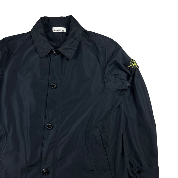 Stone Island 2017 Navy Micro Reps Trench Jacket -XXL