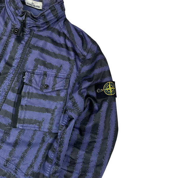Stone Island 2014 Purple Raso Di Cotone Maze Overshirt Jacket - XL