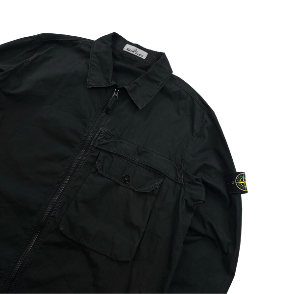 Stone Island 2020 Black Zipped Overshirt - XXL