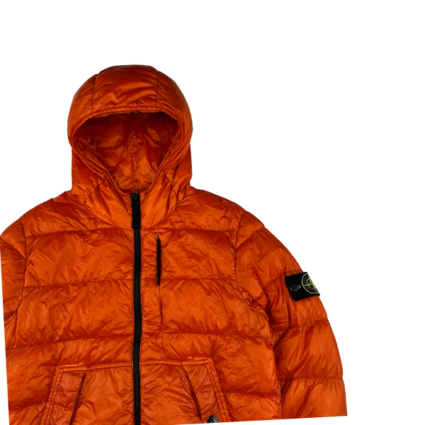 Stone Island 2015 Red Garment Dyed Puffer Jacket - Medium