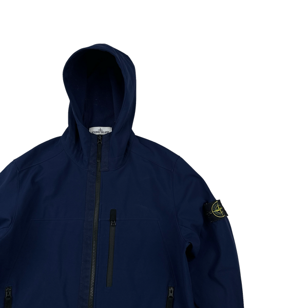 Stone Island 2018 Navy Soft Shell R Jacket - Large