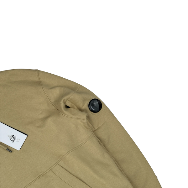 CP Company Yellow Cotton Lens Viewer Pullover Hoodie - Small