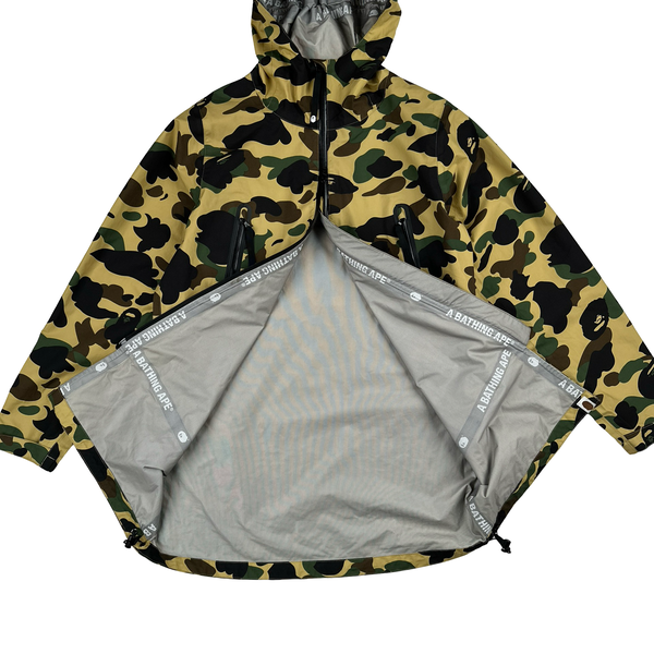 BAPE Goretex Camo Classic Multi-Pocket Long Jacket - Medium