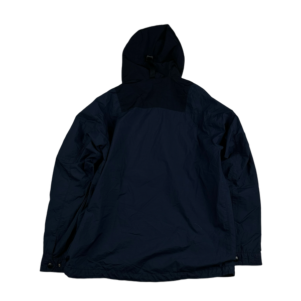 CP Company Navy Nylon Blend Hooded Smock - Large