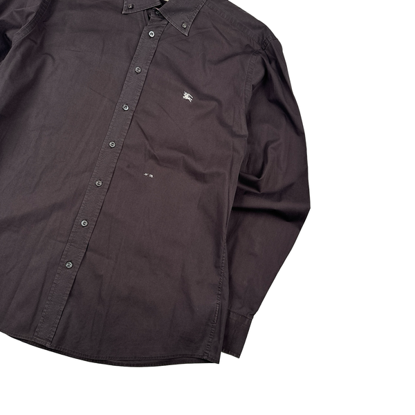 Burberry Brown Button Up Shirt - Large