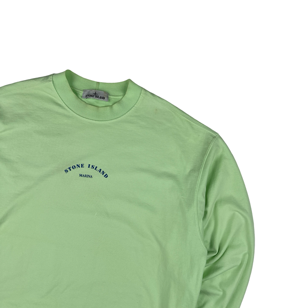 Stone Island 2023 Mint Cotton Lightweight Marina Crewneck - Medium