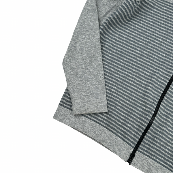 Stone Island 2017 Blue Marl Marina Cotton Lightweight Knit Zipped Hoodie - Small