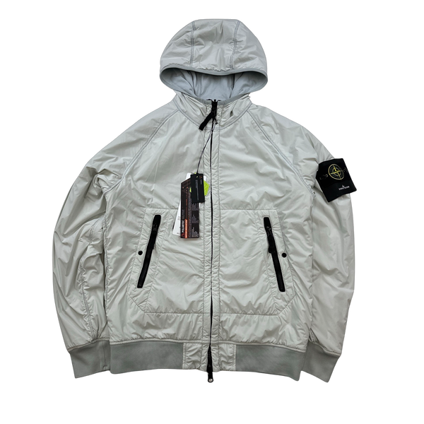 Stone Island 2022 Light Blue Comfort Tech Composite Reversible Polartec Jacket - Small