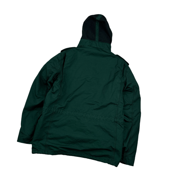 CP Company Forest Green David TC Goggle Multipocket Padded Liner Field Jacket - Medium