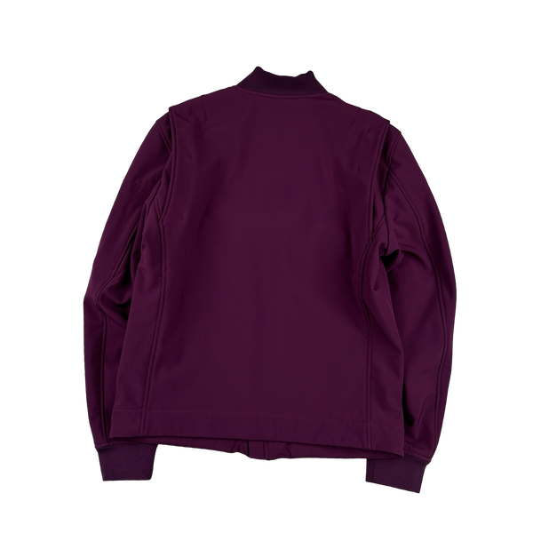 CP Company Purple Fleece Lined Soft Shell Bomber Jacket - Large