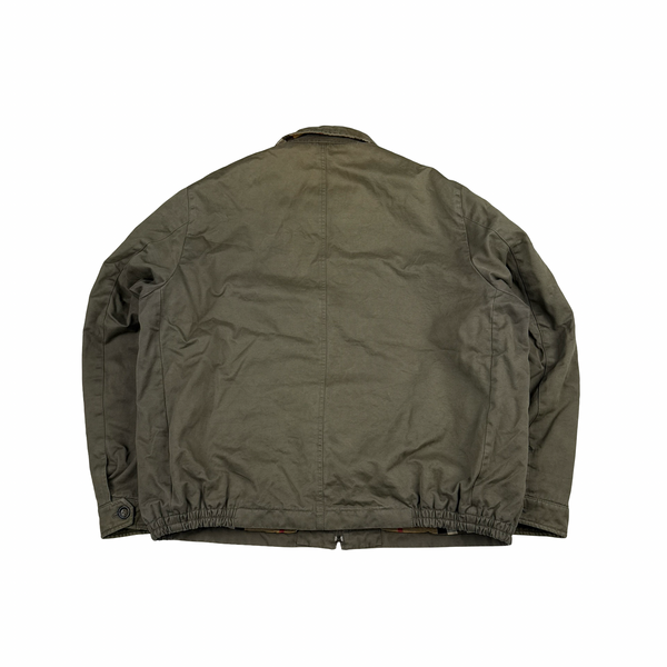 Burberry Heavyweight Khaki Nova Check Lined Bomber Jacket - XXL
