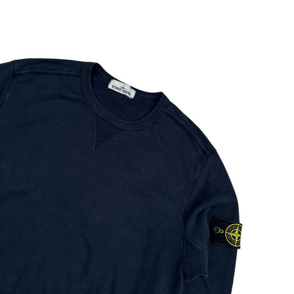 Stone Island 2018 Navy Cotton Crewneck Sweatshirt - XXL