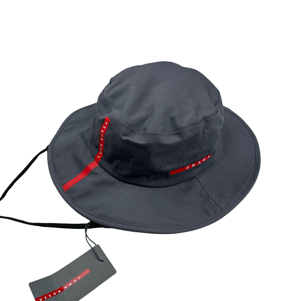 Prada Luna Rossa Pirelli Grey Safari Hat - XL