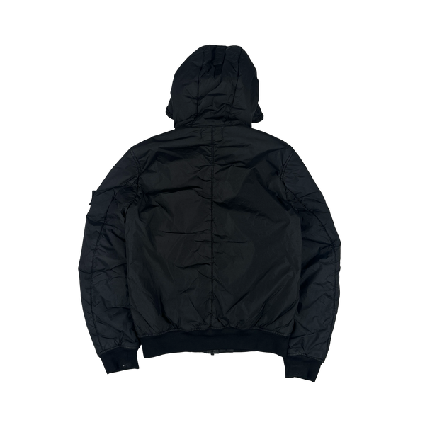 Stone Island 2019 Black Crinkle Reps NY Jacket - Small
