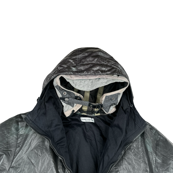 Stone Island 2010 Removable Hood liner Colour Changing Ice Jacket - XXL