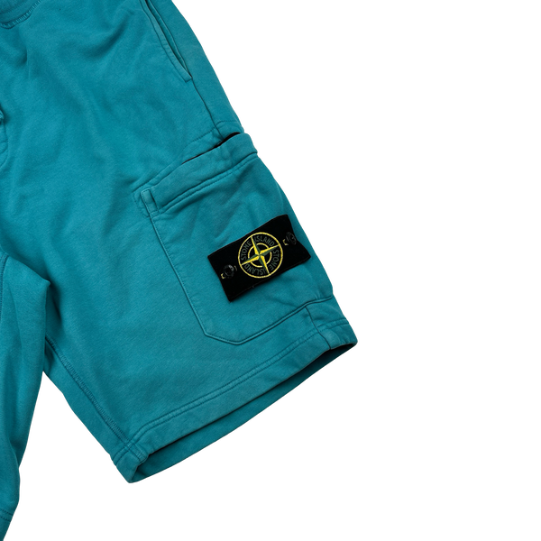 Stone Island 2020 Blue Cotton Shorts - Medium