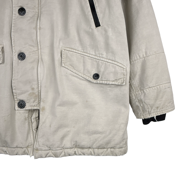 Stone Island 2012 Beige Organic Sheen Jacket - XXL