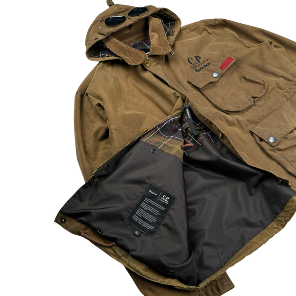 CP Company x Barbour Brown Multi Pocket 500 Mille Waxed Jacket - XL
