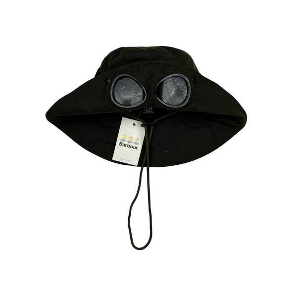 CP Company x Barbour Waxed Goggle Bucket Hat - Medium