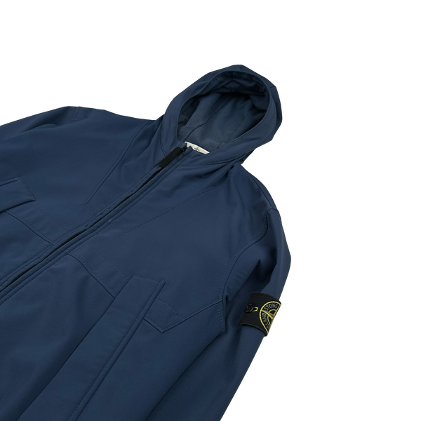 Stone Island 2013 Blue Soft Shell R Jacket - Large