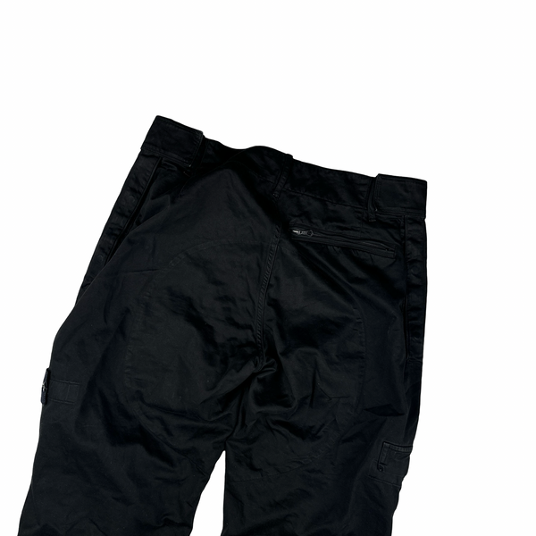 Stone Island 2005 Black Baggy Cargo Trousers - Large