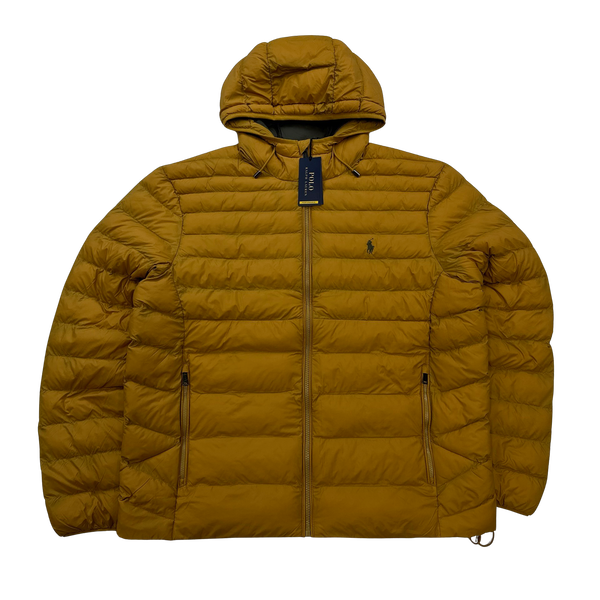 Ralph Lauren Yellow Padded Puffer Jacket - Large