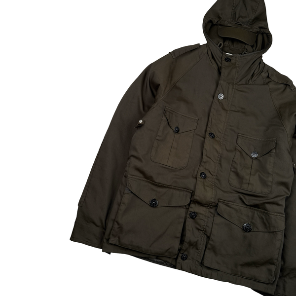 Stone Island 2006 Vintage Dutch Rope Lined Peaked Hood Multi Pocket Jacket - Medium