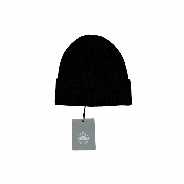 Canada Goose Black Wool Beanie - Small