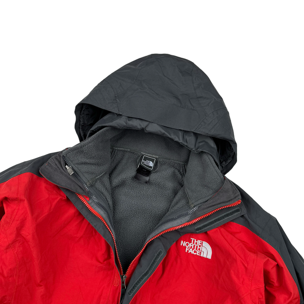 North Face 3 In 1 Red Hyvent Jacket - Medium