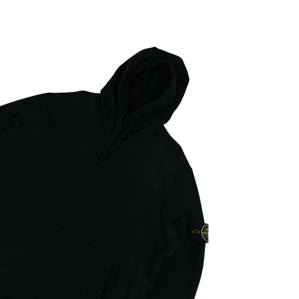 Stone Island 2021 Black Pullover Cotton Hoodie - XL