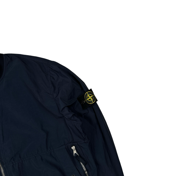 Stone Island 2010 Navy Cotton Blend Bomber Jacket - XL