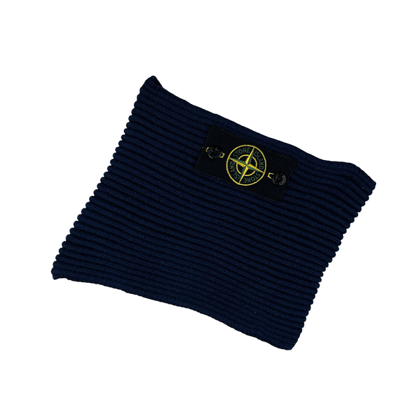 Stone Island 2011 Blue Ribbed Wool Snood