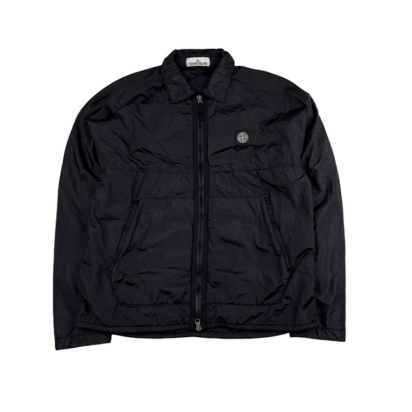 Stone Island Black Padded Nylon Metal Jacket - Small