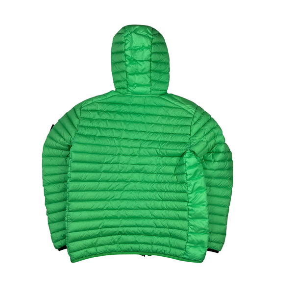 Stone Island 2022 Green Loom Woven R Nylon Down TC Puffer - Medium