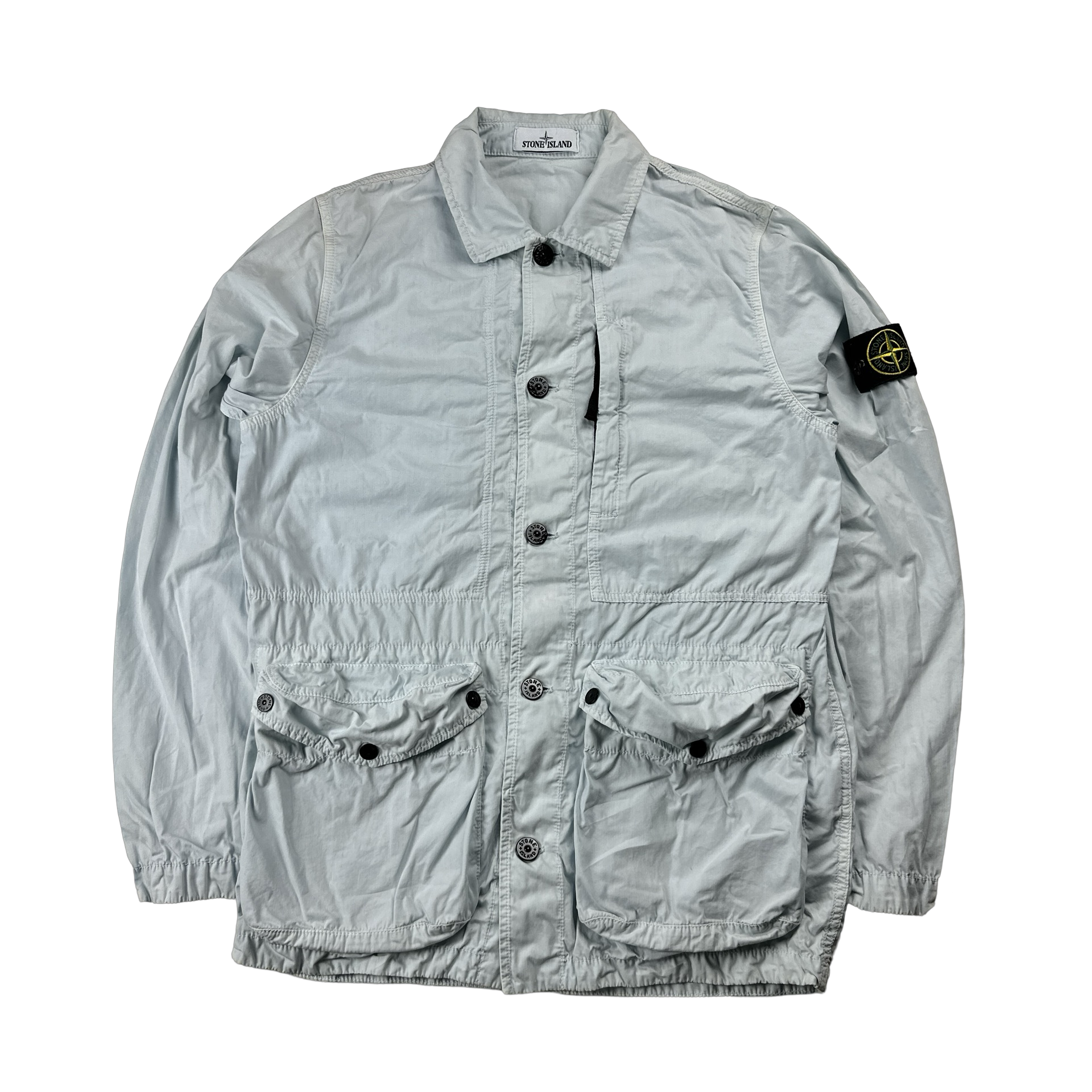 Stone Island Blue Tela Smerigliata Jacket - Medium – Mat's Island