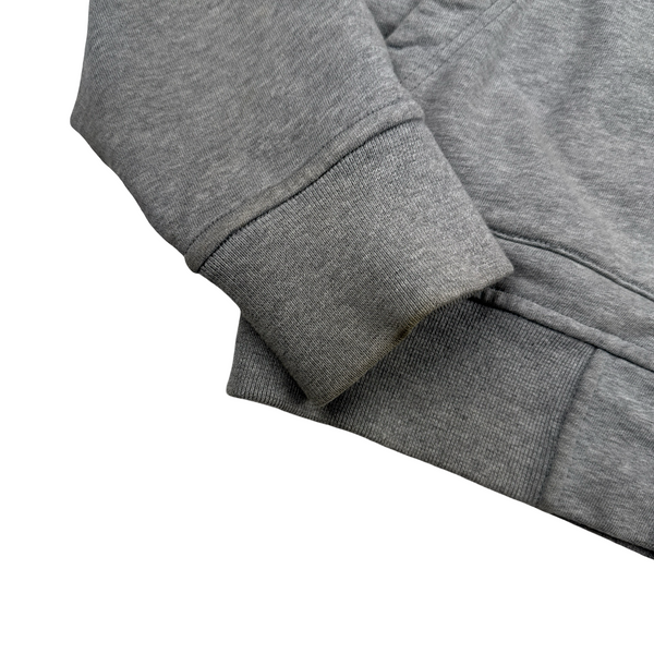 Stone Island 2019 Grey Zipped Cotton Hoodie - Small