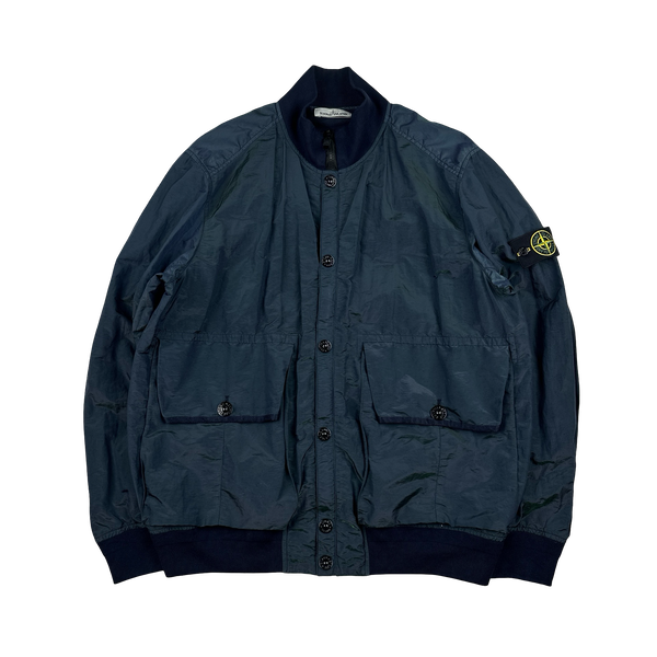Stone Island 2017 Blue & Green Nylon Metal Colour Weft Jacket -  XXL