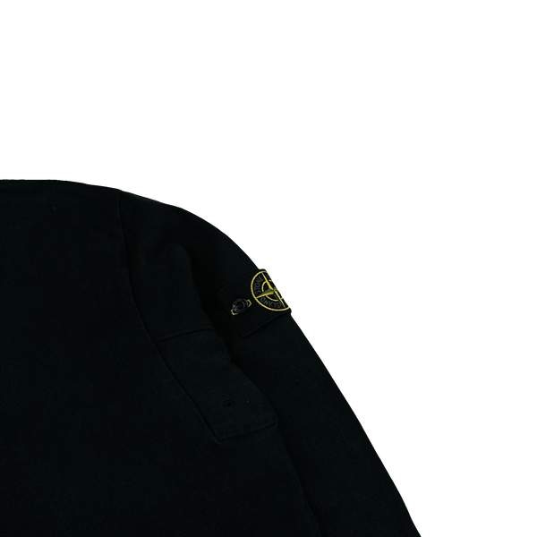 Stone Island 2014 Black Thick Cotton Crewneck Jumper - 3XL