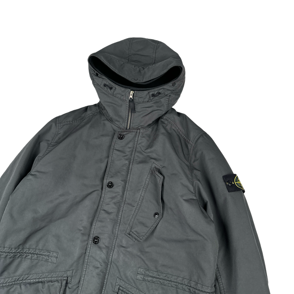 Stone Island 2013 Grey David TC Thick Lined Fishtail Duffle Jacket - XXL