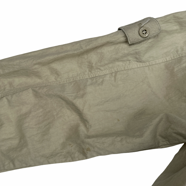 Stone Island 2019 Beige Ghost Piece Cotton Resin Smock - Small