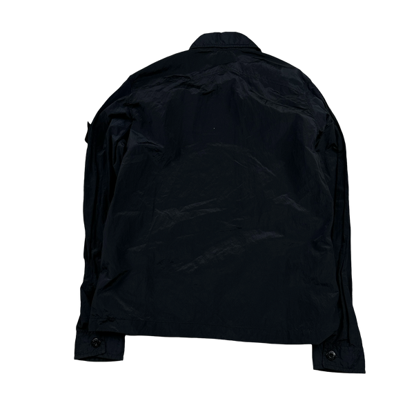 Stone Island 2017 Navy Nylon Metal Zipped Overshirt - Small