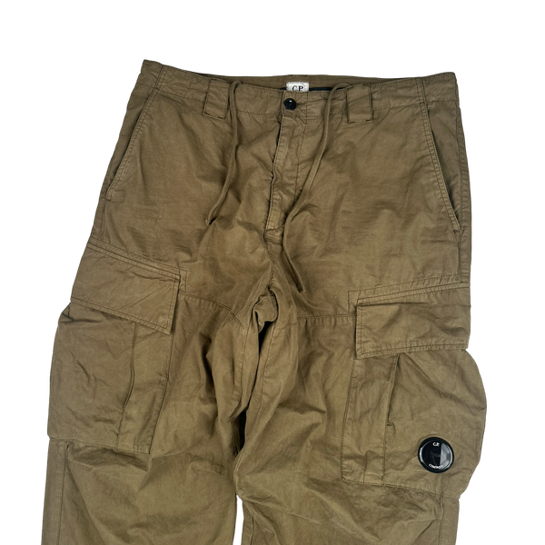 CP Company Brown Loose Fit Lens Viewer Cargos - XL